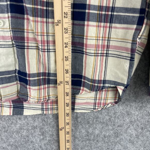 J Crew Shirt Mens Large Indian Madras Plaid Slim Fit Button Down Preppy - Picture 6 of 12